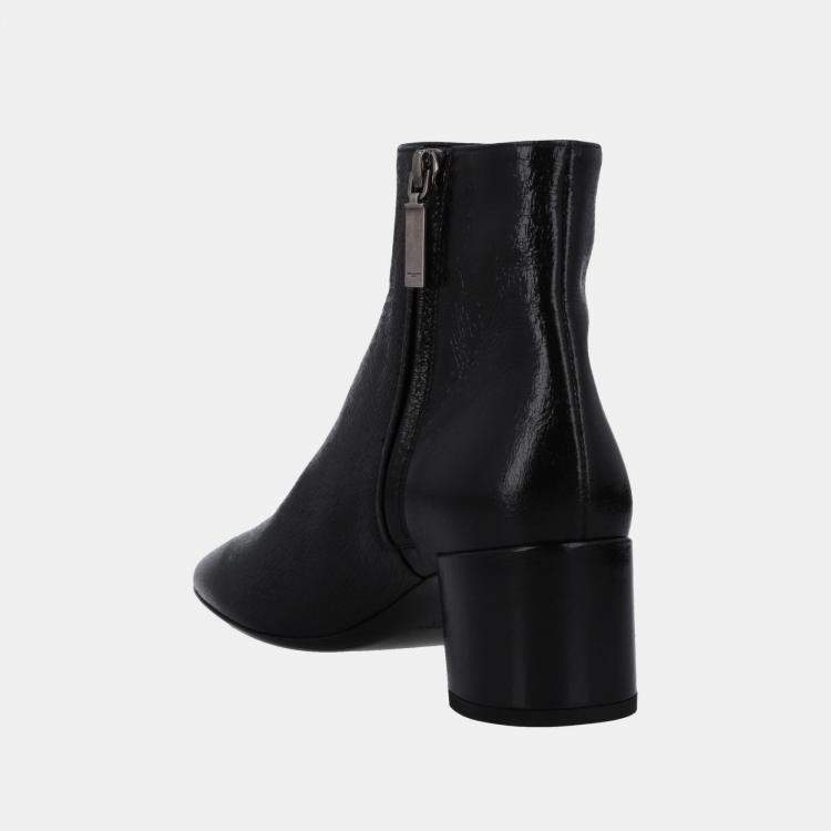Pre Owned Saint Laurent Leather Ankle Boots Size 38