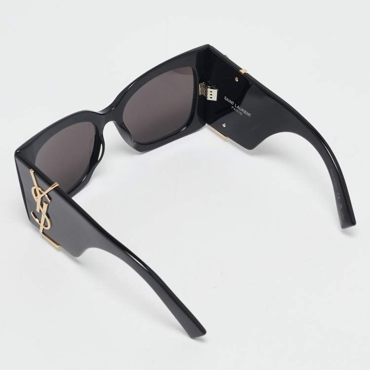 Pre Owned Saint Laurent Black SL M119 Blaze Butterfly Sunglasses
