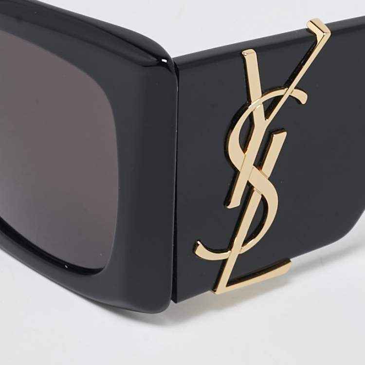 Pre Owned Saint Laurent Black SL M119 Blaze Butterfly Sunglasses