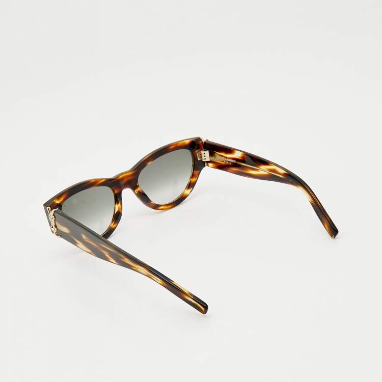 Pre Owned Saint Laurent Brown/Grey Gradient SL M94 Cat Eye Sunglasses