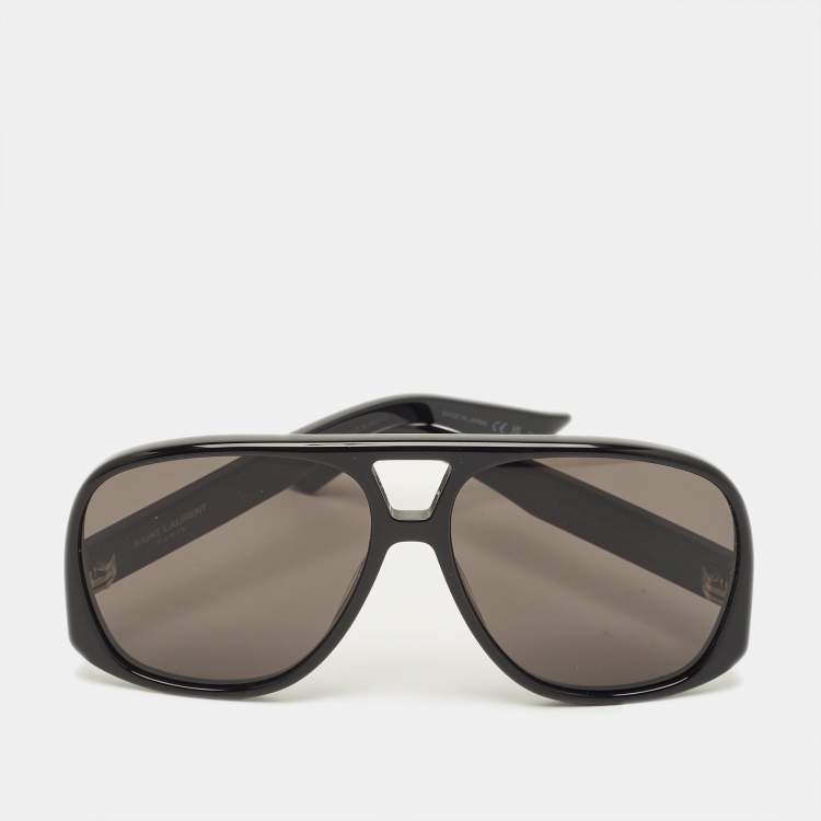 مملوكة مسبقًا Saint Laurent Black 652 Solace Aviator Sunglasses
