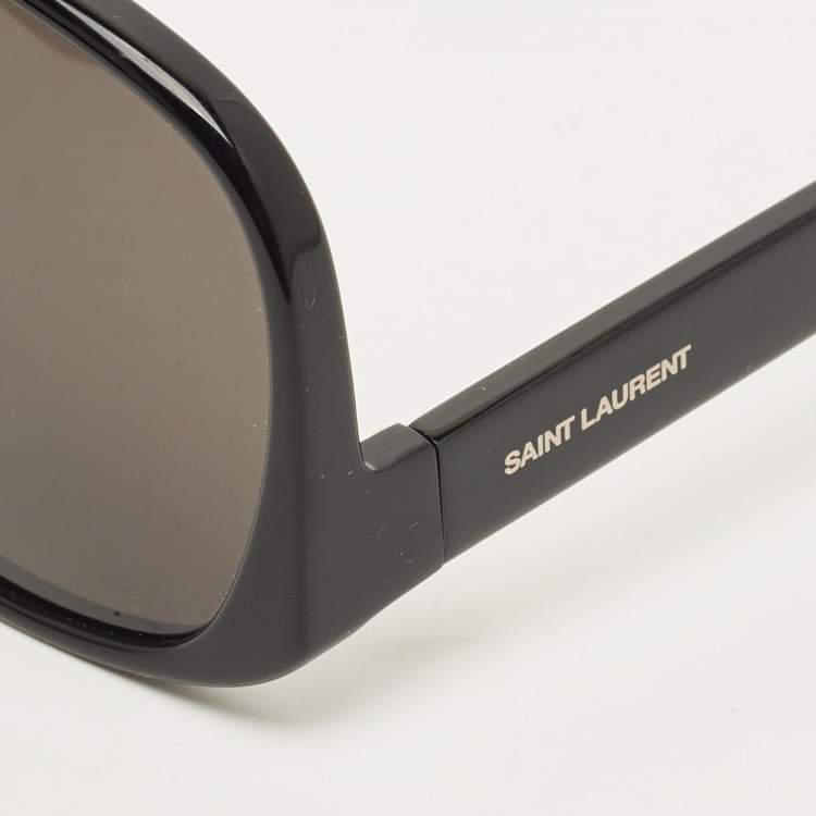 مملوكة مسبقًا Saint Laurent Black 652 Solace Aviator Sunglasses