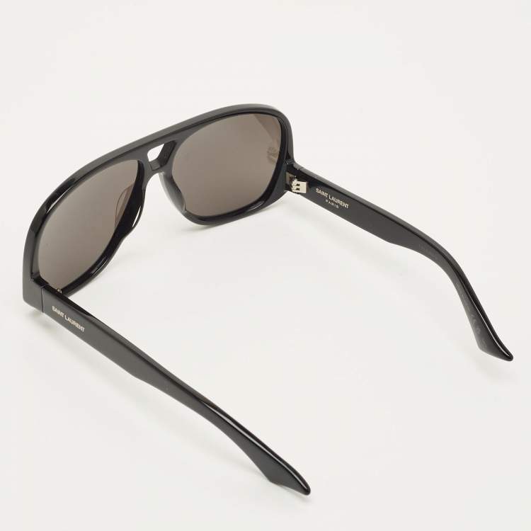 مملوكة مسبقًا Saint Laurent Black 652 Solace Aviator Sunglasses