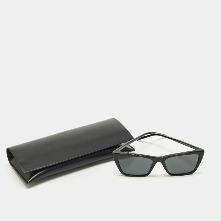 Pre Owned Saint Laurent Black SL737 Cat Eye Sunglasses