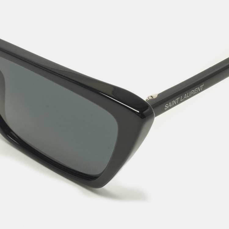 Pre Owned Saint Laurent Black SL737 Cat Eye Sunglasses