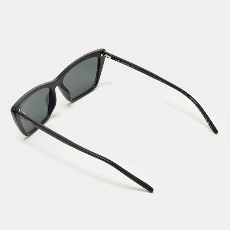 Pre Owned Saint Laurent Black SL737 Cat Eye Sunglasses