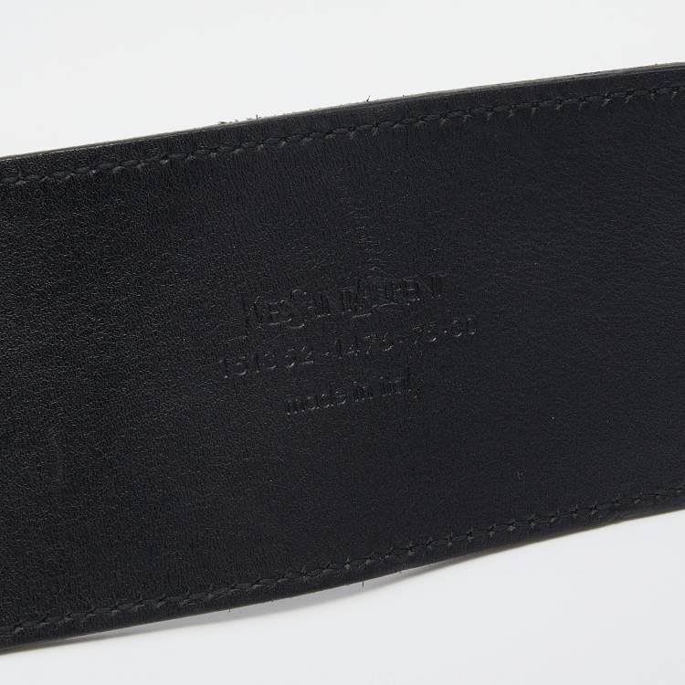 Saint Laurent Black Leather Waist Belt 75cm Saint Laurent Paris | The ...