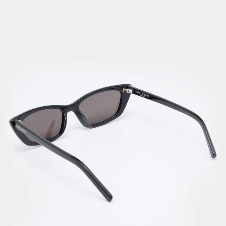 Pre Owned Saint Laurent Black/Grey SL277 Cat Eye Sunglasses