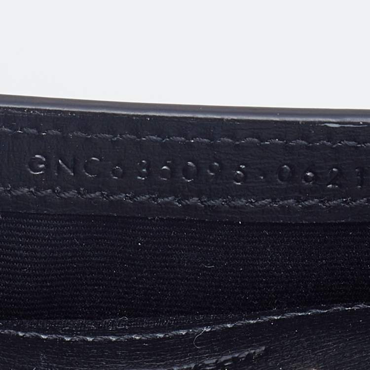Pre Owned Saint Laurent Black Leather Phone Holder Bag