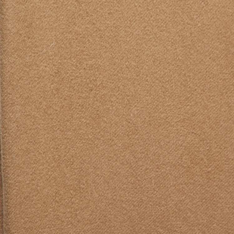 Pre Owned Saint Laurent Paris Brown Cashmere Fringed Scarf 