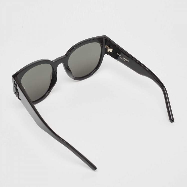 Pre Owned Saint Laurent Black SLM19 Wayfarer Sunglasses