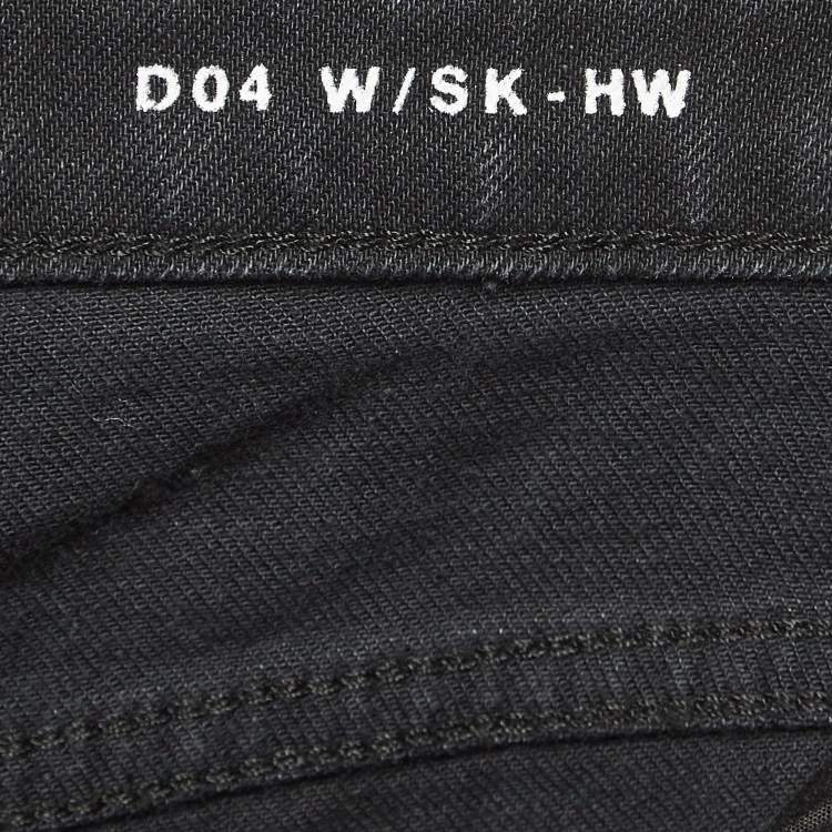 Pre Owned Saint Laurent Paris Black Denim Jeans S Waist 26"