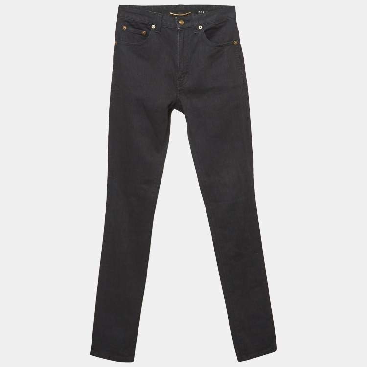 SAINT LAURENT PARIS｜JEANS (795345 Y23HA 4020) Saint Laurent Paris D02 M/SK LW SLP Hedi Black Skinny Jeans