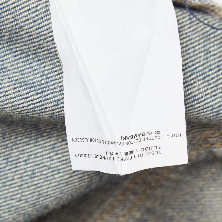 Pre Owned Saint Laurent Blue Denim Wide Leg  Jeans M Waist 29"