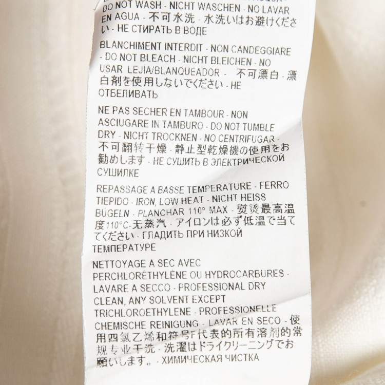 Pre Owned Saint Laurent White Linen Blend Long Tent Dress XL