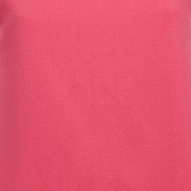 Pre Owned Saint Laurent Paris Pink Cap Sleeve Mini Dress S