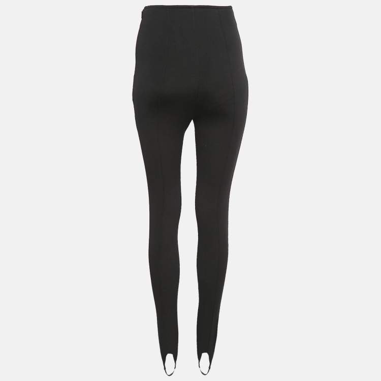 Pre Owned Saint Laurent Paris Black Stretch Knit Stir Up Leggings S