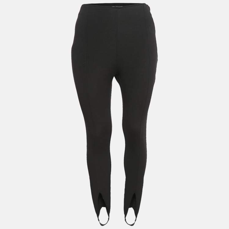 Pre Owned Saint Laurent Paris Black Stretch Knit Stir Up Leggings S