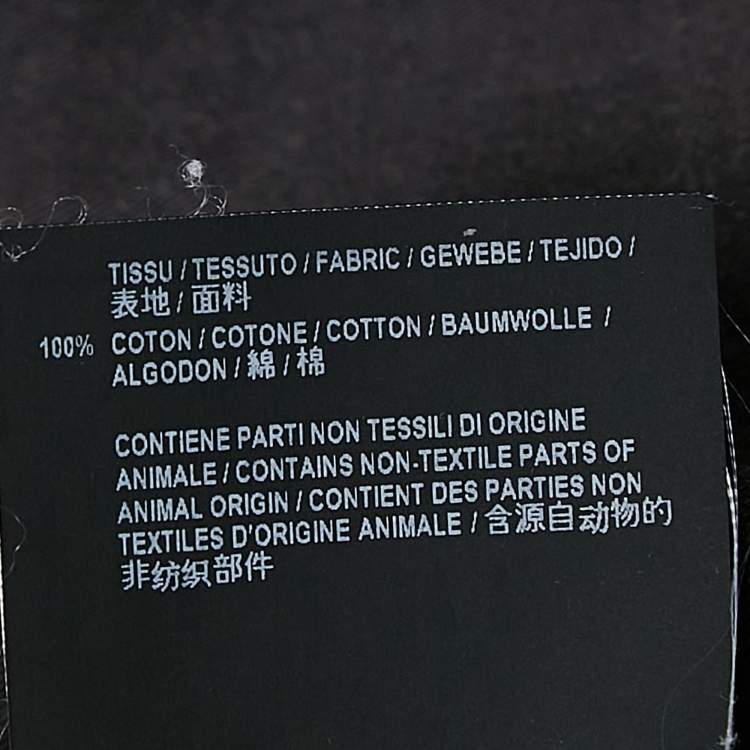 Pre Owned Saint Laurent Black Denim Raw Edge Mini Skirt M