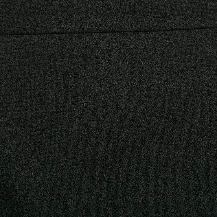 Pre Owned Saint Laurent Black Wool Mini Skirt M