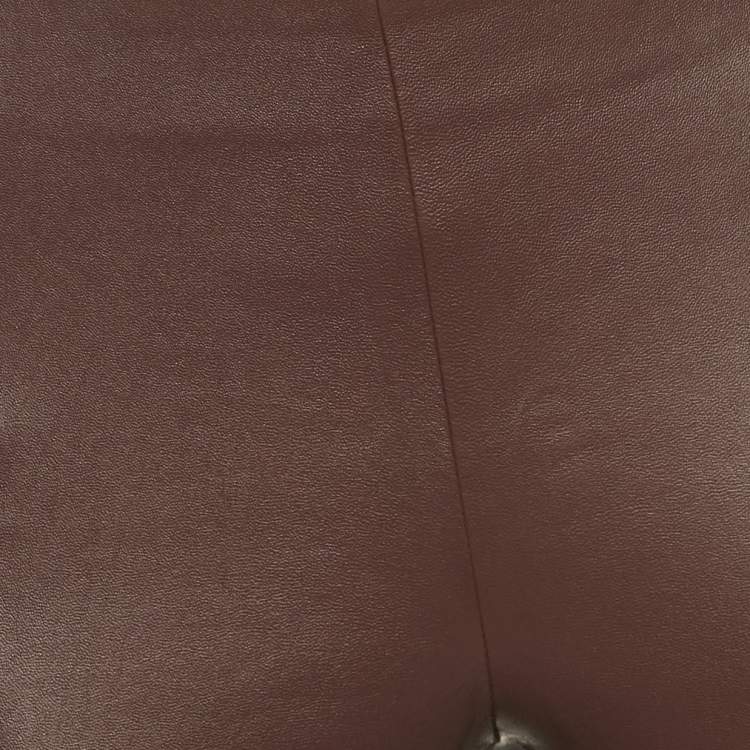 Pre Owned Saint Laurent Burgundy Leather Skinny Leather M