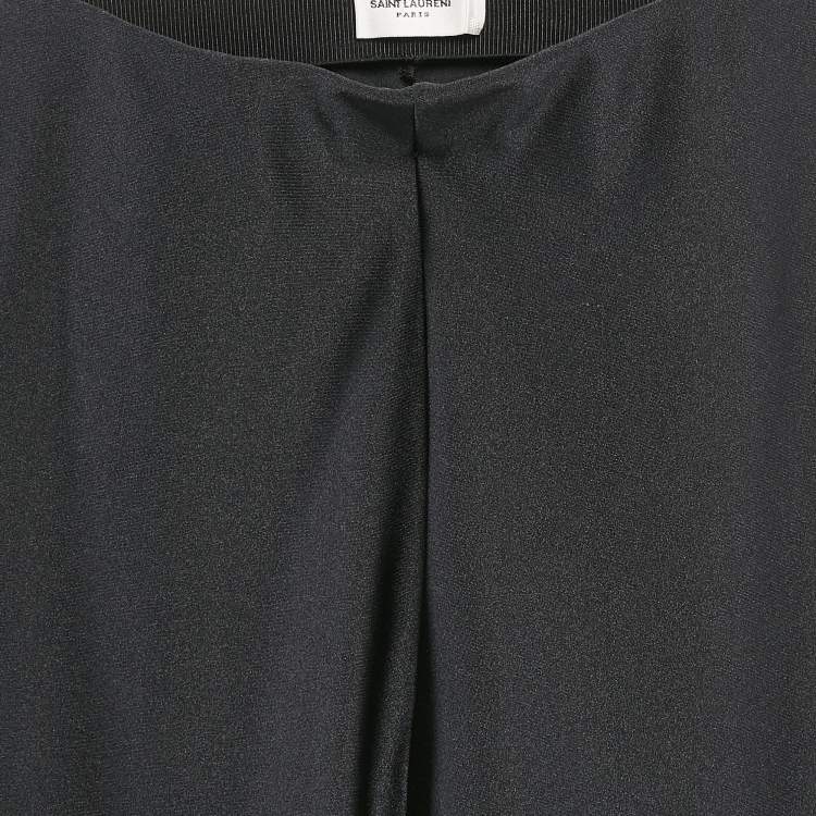 Pre Owned Saint Laurent Navy Blue Jersey Tights XS
