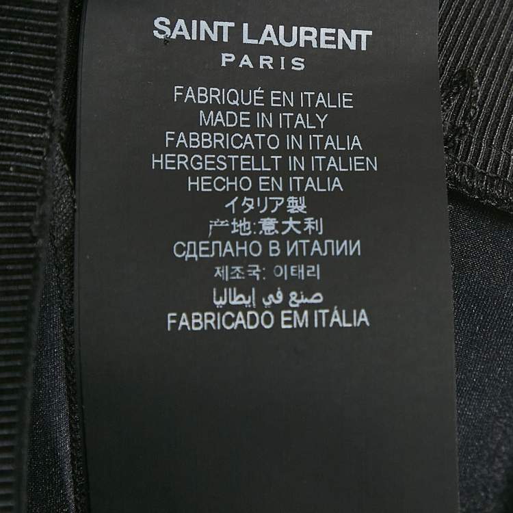Pre Owned Saint Laurent Navy Blue Jersey Tights XS
