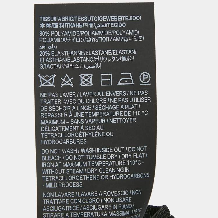 Pre Owned Saint Laurent Navy Blue Jersey Tights XS