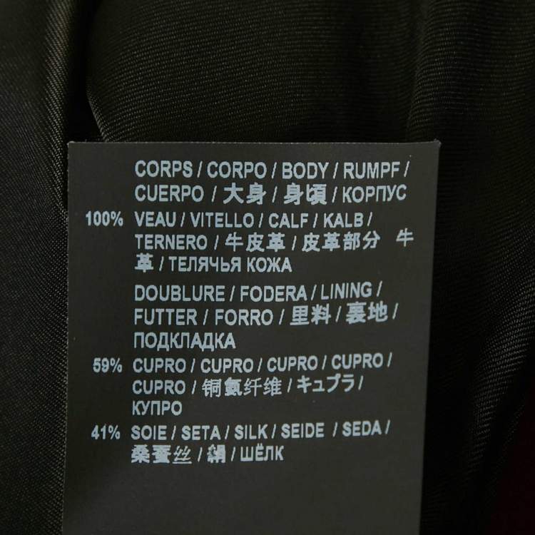 Pre Owned Saint Laurent Red Suede Mini Skirt S