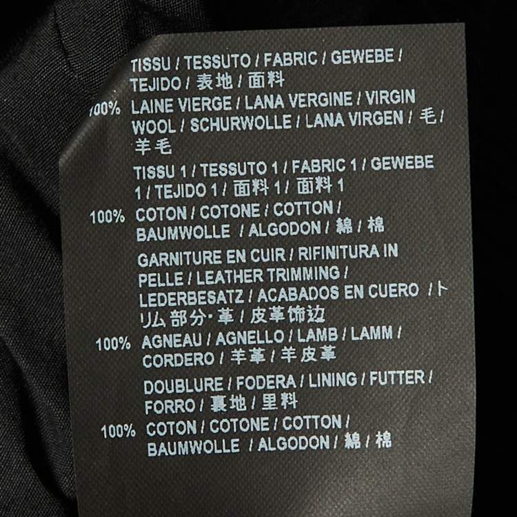 Pre Owned Saint Laurent Black Wool Elasticated Waist Detail Pants L