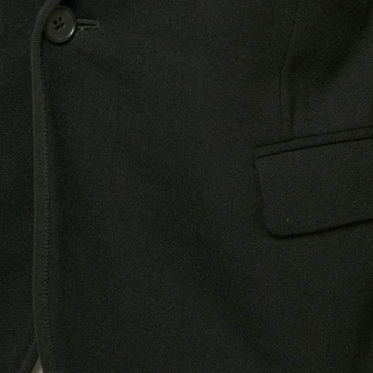 Pre Owned Saint Laurent Black Wool Tailored Blazer S