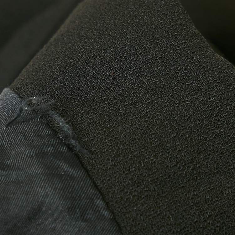 Pre Owned Saint Laurent Black Wool Tailored Blazer S
