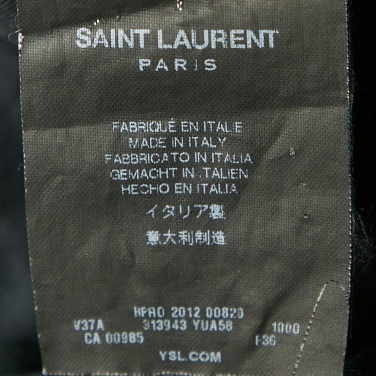 Pre Owned Saint Laurent Black Wool Tailored Blazer S