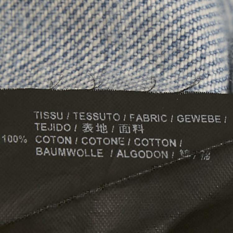 Pre Owned Saint Laurent Paris Blue Faded Denim Skinny Jeans M Waist 28"