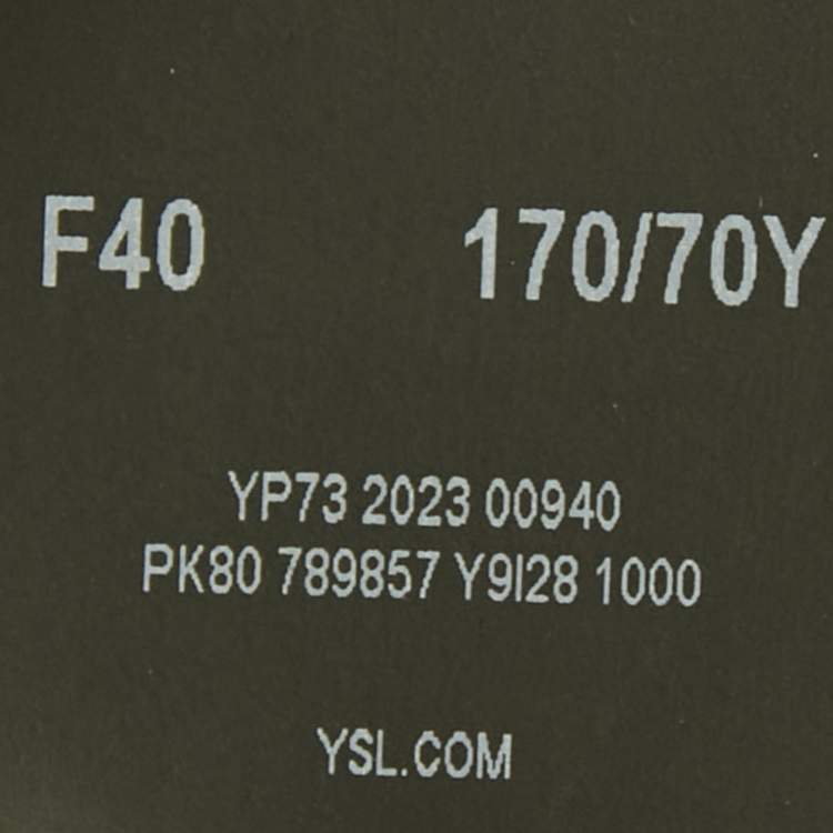 Pre Owned بنطلون سان لوران قطن أسود كارغو مقاس وسط 30 بوصة