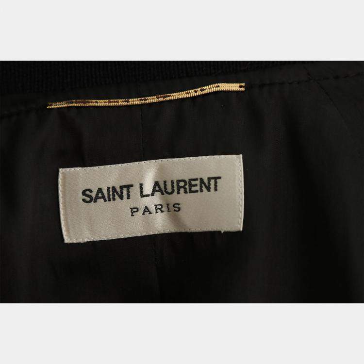 Pre Owned Saint Laurent Paris King of Beasts Multicolor Baseball Jacket S