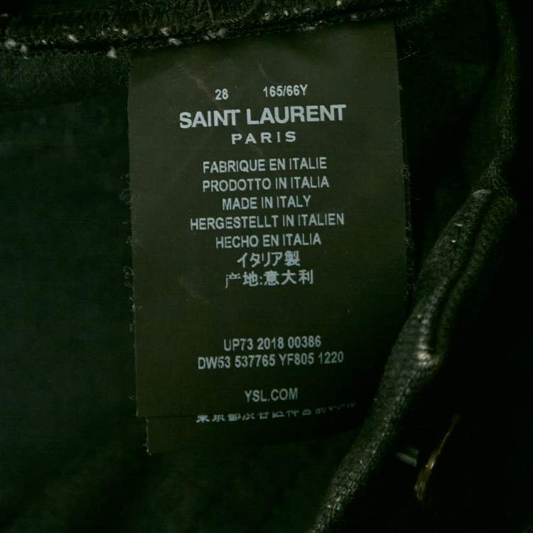 Pre Owned Saint Laurent Denim Mini Skirt M