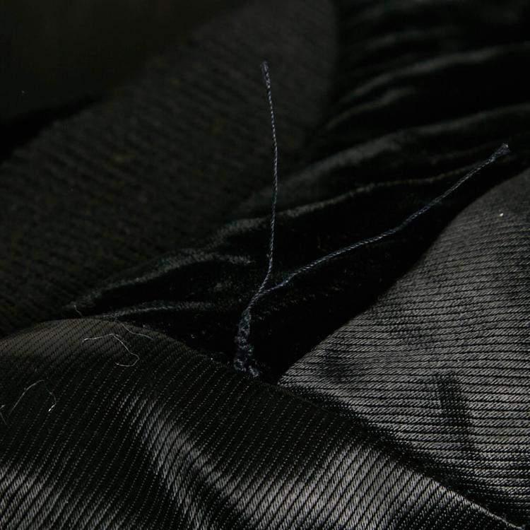 Pre Owned Saint Laurent Paris Black Embellished Velvet Bomber Jacket S