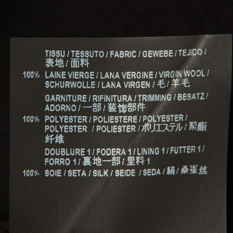 مملوكة مسبقًا شورت سان لوران باريس صوف أسود مقاس وسط - ميديووم