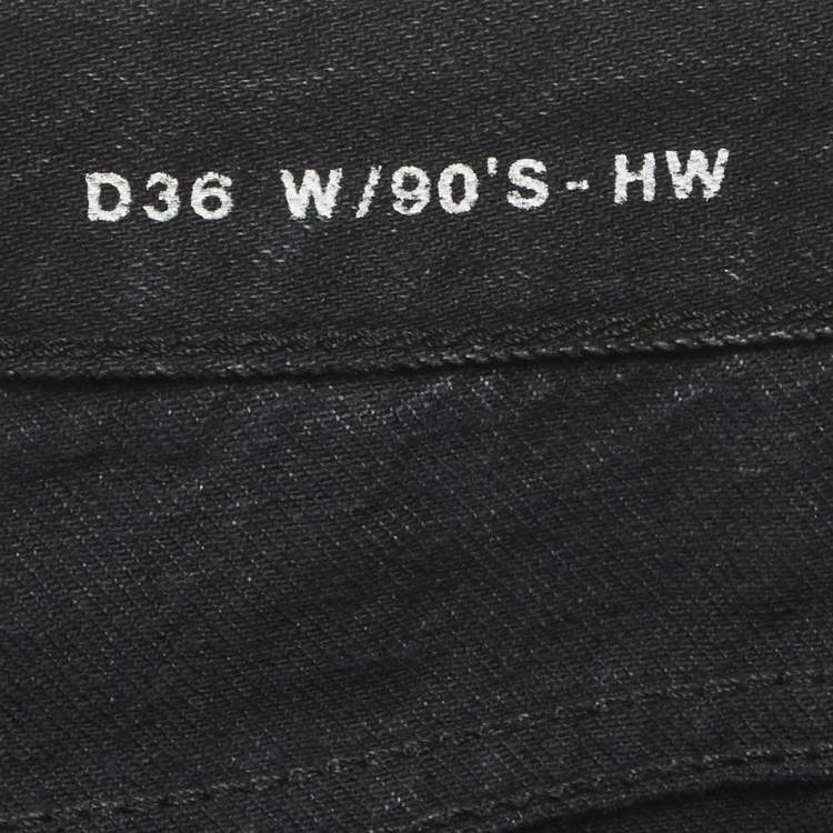 Pre Owned Saint Laurent Paris Black Denim High-Rise Jeans M/Waist 28"
