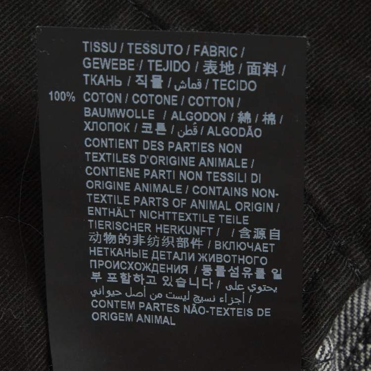 Pre Owned Saint Laurent Paris Grey High Rise Jeans S/Waist 27"