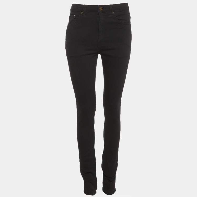 مملوكة مسبقًا Saint Laurent Black Denim Regular Fit Jeans M/Waist 27" 