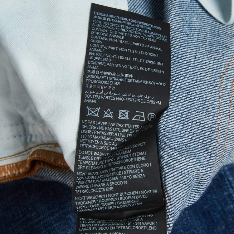 Pre Owned Saint Laurent Paris Blue Denim Straight Fit Jeans S/Waist 27"