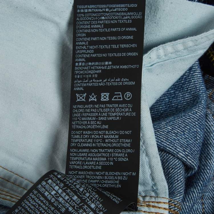 Pre Owned Saint Laurent Paris Blue Denim Straight Fit Jeans S/Waist 28"