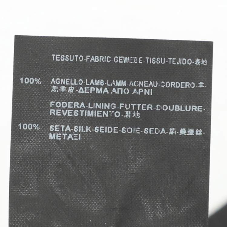 Pre Owned Saint Laurent Black Leather Vest M