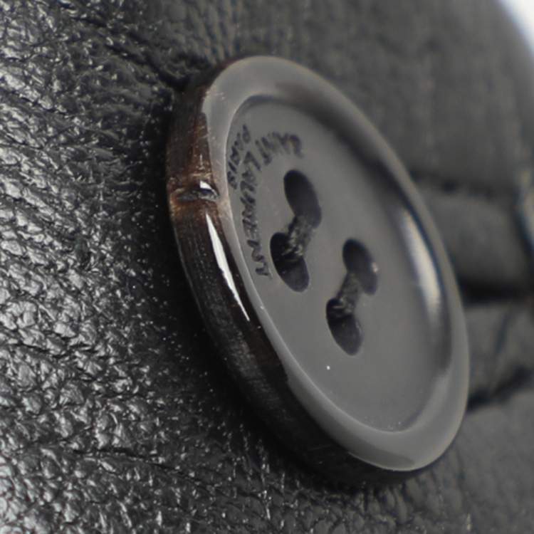 Pre Owned Saint Laurent Black Leather Vest M