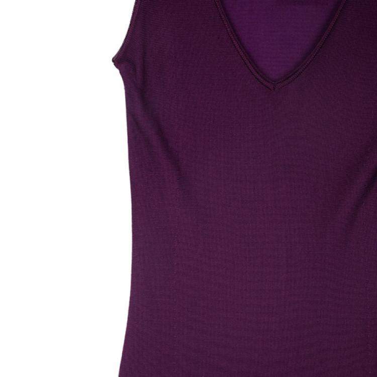 Pre Owned Saint Laurent Paris Flare Hem Dress S