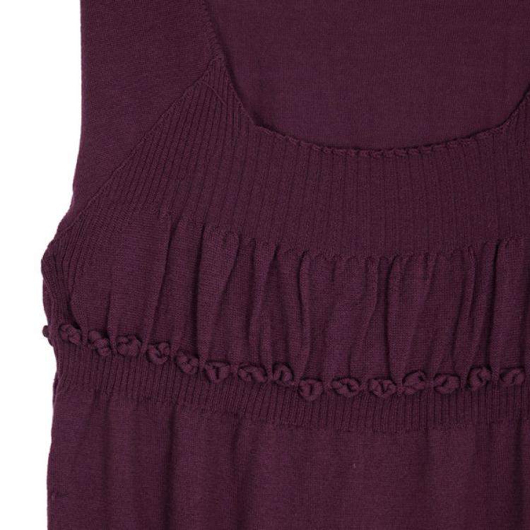 Pre Owned Saint Laurent Paris Sleeveless Knit Top L