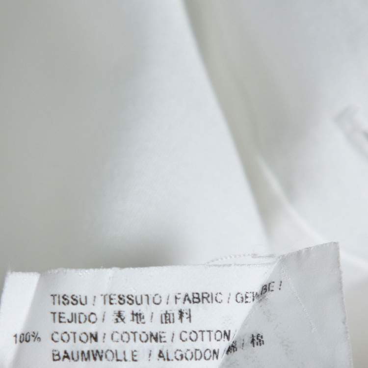 Pre Owned Saint Laurent Paris White Cotton Long Sleeve Shirt S
