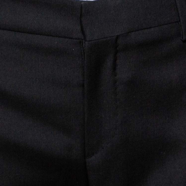 Pre Owned Saint Laurent Paris Black Wool Tailored Trousers S
